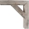 Ekena Millwork 3 1/2"W x 8"D x 8"H Vintage Farmhouse Bracket, Barnwood Decor Collection, Chalk Dust White BKTB03X08X08TRWH - alternate 2